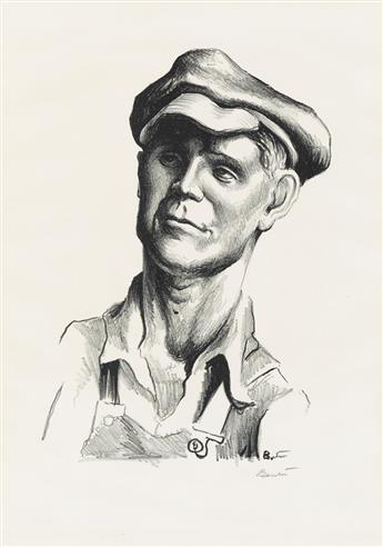 THOMAS HART BENTON Group of 5 lithographs from The Grapes of Wrath.